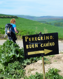 Alex Kay during her pilgrimage